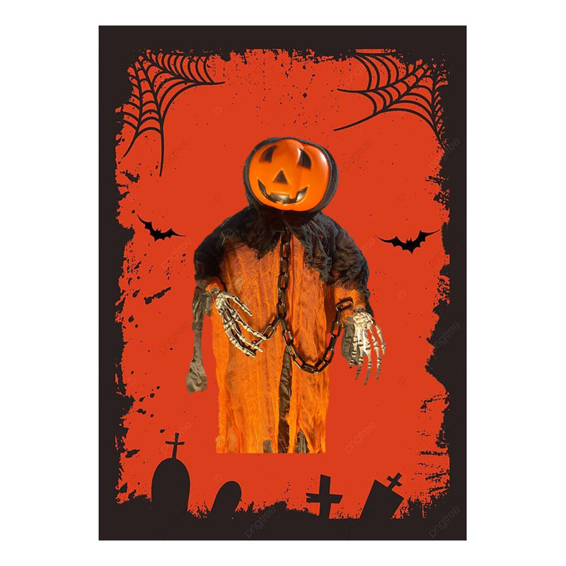 Fantasma Calabaza Colgante Halloween Adorno Decorativo Hallo Naranja Calabaza