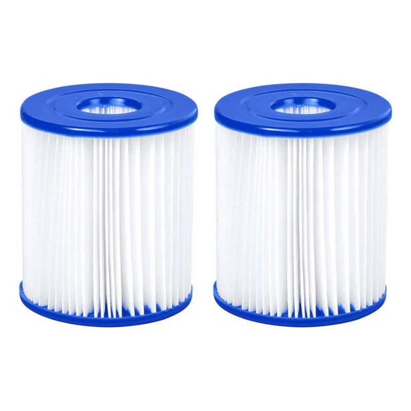 Set X2 Filtros Cartucho  Bestway Repuesto Filtro Bomba 9x8cm