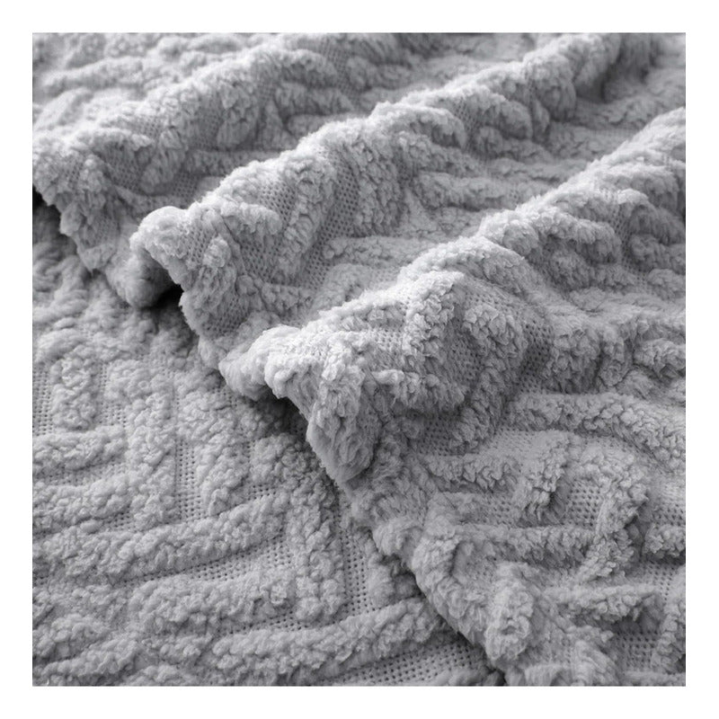 Frazada Texturizada Con Chiporro Manta Sherpa 150x200cm