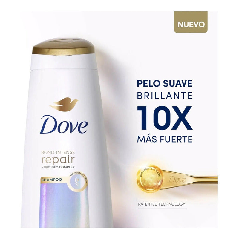 Shampoo Dove Bond Intense Repair 400ml Cabello Suave Brillo