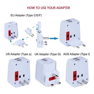 Adaptador Universal Convertidor Multifuncional Internacional