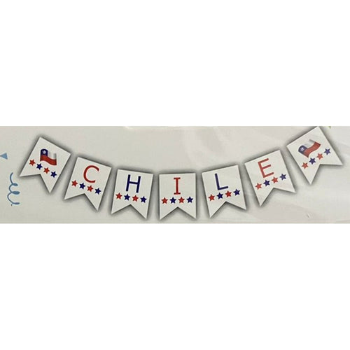 Guirnaldas Chilenas Cotillon Decoracion Fiestas Patrias  Rojo
