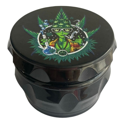 Moledor Hierba Grinder Acrilico 3 Pisos Diseños Colores