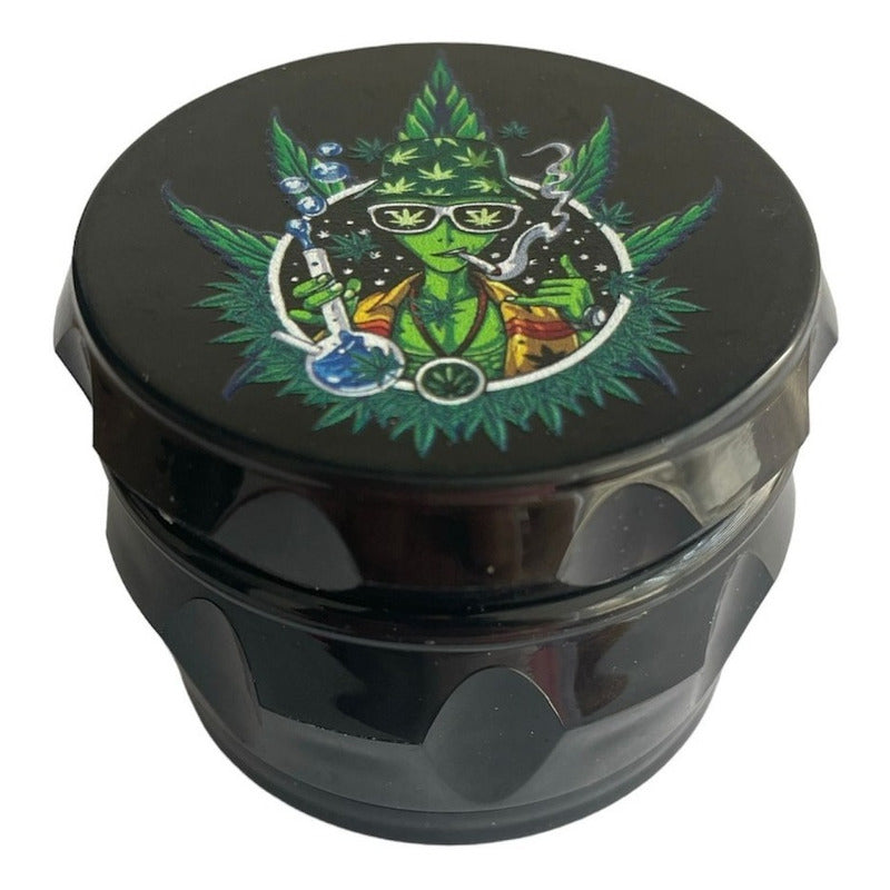 Moledor Hierba Grinder Acrilico 3 Pisos Diseños Colores