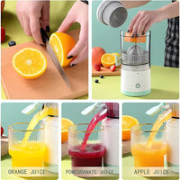 Exprimidor Inalámbrico + Jarra 2 Litros 4 Vasos Refrigerante