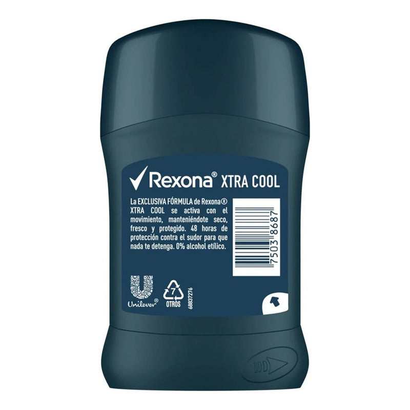 Desodorante Barra Rexona 48h Xtra Cool Antitranspirante Men