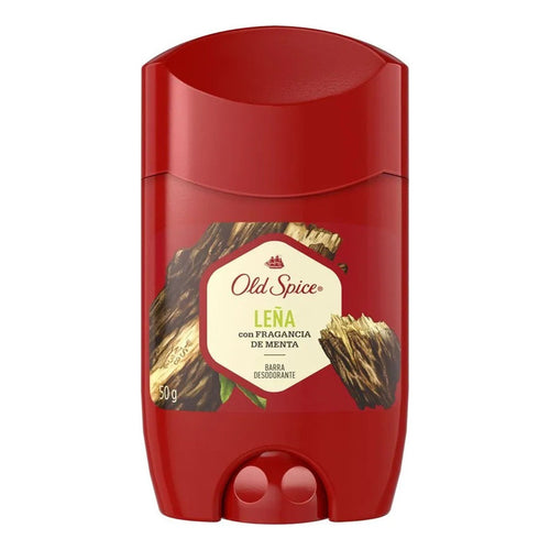 Pack X2 Desodorante Barra Old Spice Leña 50g Fragancia Menta Menta