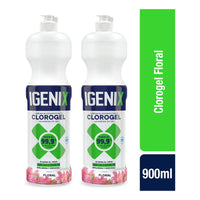 Pack X2 Limpiador Cloro Gel Igenix Floral 900ml