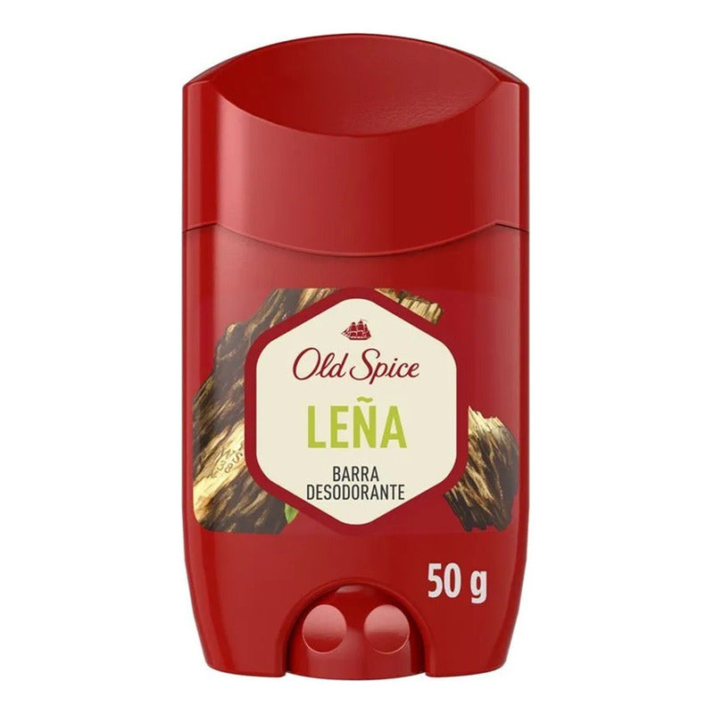 Pack X3 Desodorante Barra Old Spice Leña 50g Fragancia Menta Menta