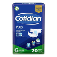 Pack X3 Pañales De Adulto Cotidian Plus Tamaño Grande 20unid Grande