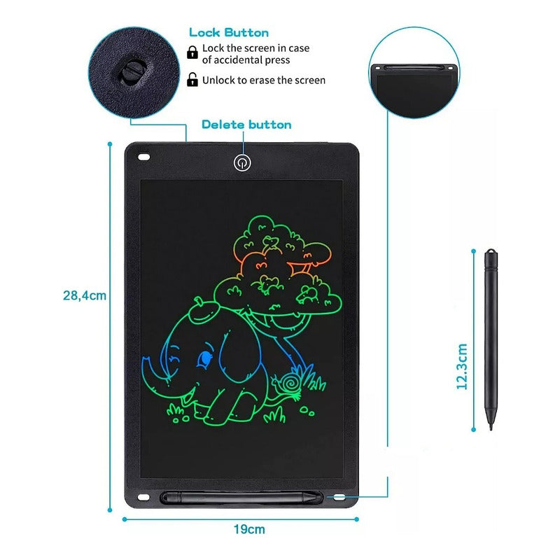 Pizarra Niños Magica Pizarra Infantil Tablet Lcd 12 Pulgadas