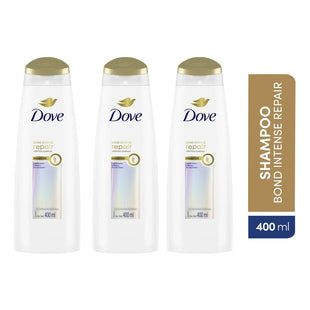 Pack X3 Shampoo Dove Bond Intense Repair 400ml