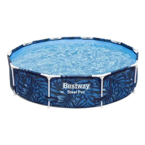 Alberca Estructural Redonda Bestway 305x305x66 Cm 4062 L Azul Marino Diseño