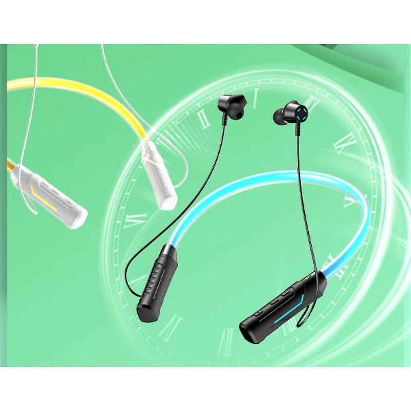 Audífonos Bluetooth Inalámbricos De Cuello Con Luces Led