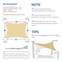 Toldo Rectangular 3x3 Sombra Cubierta Terraza Terraza Jardin Beige