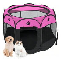 Corral Jaula Para Perro Gato Conejo Plegable Mascota Casa M