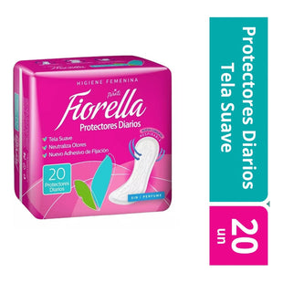 Protectores Diarios Fiorella 20 Unid Tela Suave Sin Perfume