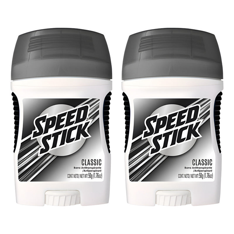 X2 Desodorante Antitranspirant Barra Speed Stick Classic 50g Classic