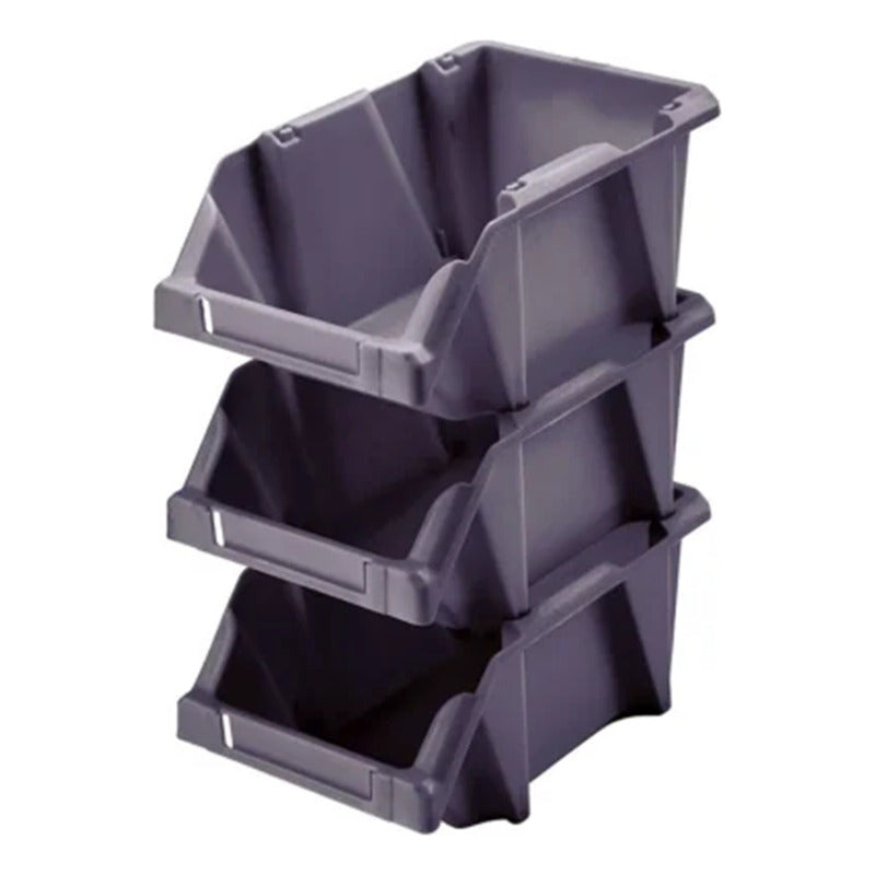 Set 12 Cajas Apilables Organizadoras Gaveta Etiquetable #10