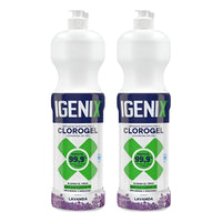 Pack X2 Limpiador Cloro Gel Igenix Lavanda 900ml