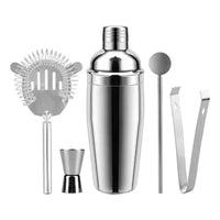 Coctelera Profesional Set 5pzas Inox Utensilio Bar Pub Trago