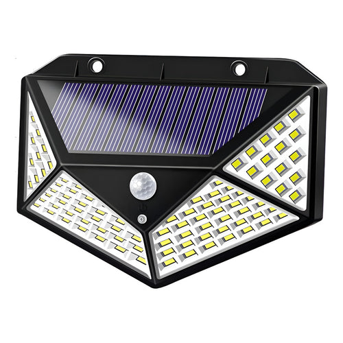 Foco Iuminarias Roro Led Solar Sensor Luces Focos Solares 100 Led Recargables
