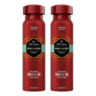 X2 Desodorante Old Spice Body Spray Pure Sport Cedro 150ml Cedro