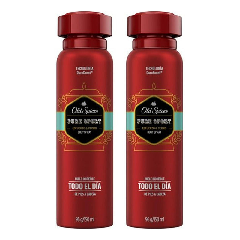 Desodorante Old Spice Body Spray Pure Sport Cedro 150ml