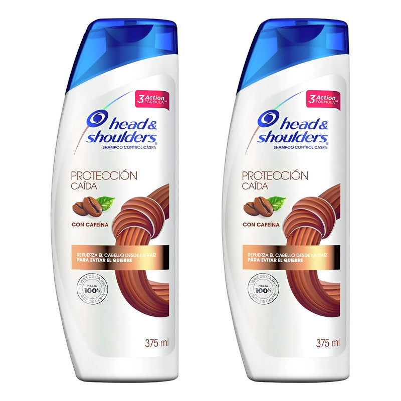X2 Shampoo Head & Shoulders Protección Caída Cafeína 375ml