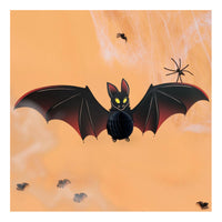 Guirnalda Decorativa Halloween Fiesta Murcielago Colgante Negro Murciélago