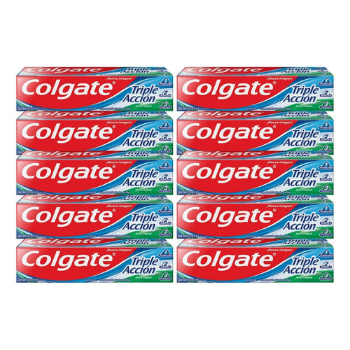 X10 Colgate Triple Accion Crema Dental 100ml Menta Original