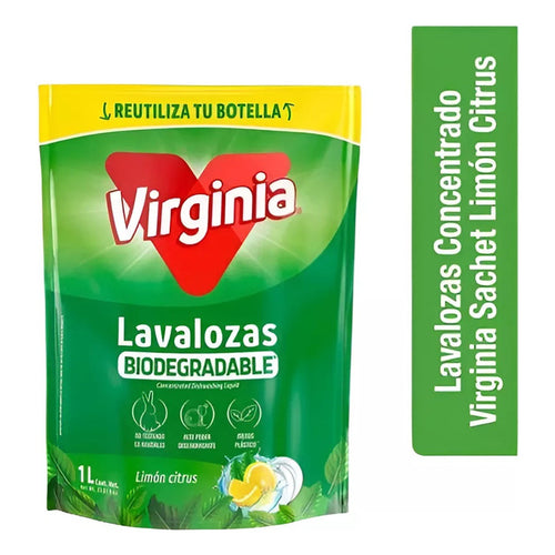 X6 Lavaloza Virginia Limon Citrus 1 L Lavalozas Biodegradabl