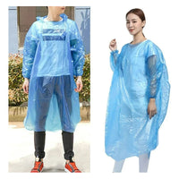 X5 Capa Impermeable Poncho Para La Lluvia 100% Capota Adulto Azar Unica