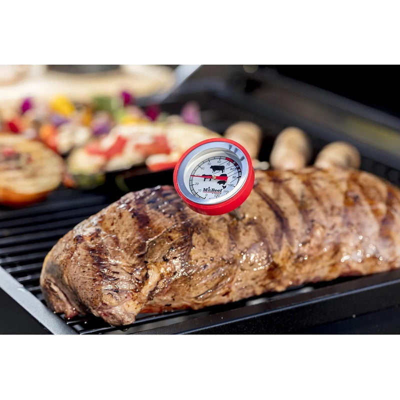 X2 Termómetro Para Carne Mr Beef Asado Parrilla Bbq Rojo