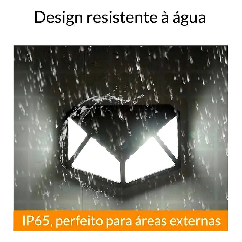 Lámpara Solar De Pared, 100 Led, Baliza Solar Para Jardín, Color Negro, 110 V/220 V