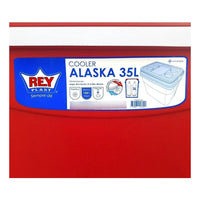 Cooler Nevera Cava Hielera Portátil 35 Litros Reyplast Rojo