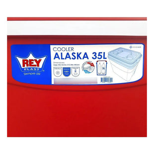 Cooler Nevera Cava Hielera Portátil 35 Litros Reyplast Rojo