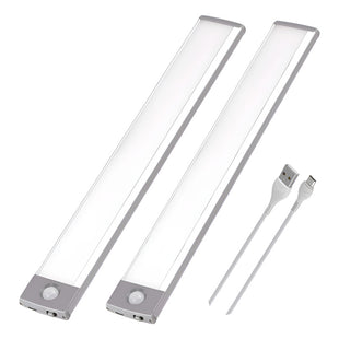 X2 Luz Led Recargable Sensor Movimiento Luz Hogar Emergencia Blanco