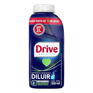 Detergente Drive Líquido Para Diluir 500ml Hasta 60 Lavados