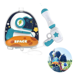 Pistola De Agua Con Mochila Lanza Agua Juguete Verano Infant Blanco