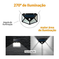 Lámpara Solar De Pared, 100 Led, Baliza Solar Para Jardín, Color Negro, 110 V/220 V