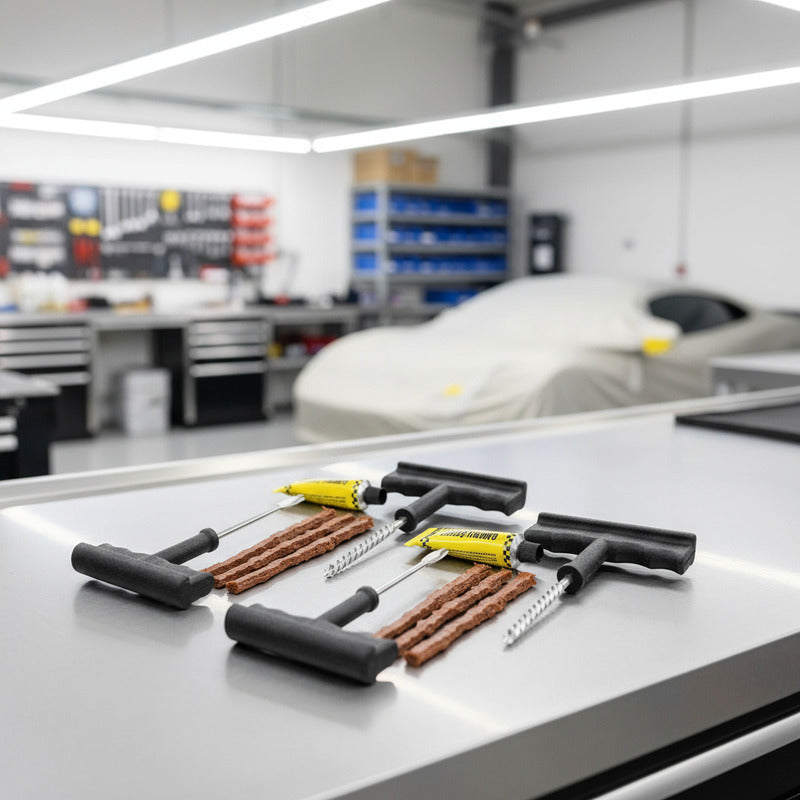 Pack X2 Kit Reparacion Pinchazos Llanta Neumático Auto Moto