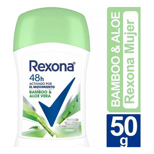 Desodorante Rexona Barra 50g Bamboo Aloe Vera 48h
