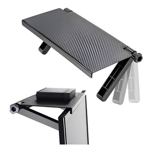 Repisa Estante Soporte Sobre Pantalla Tv Ajustable Plegable Color Negro