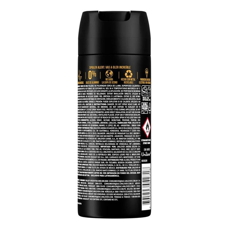 X2 Desodorante Spray Axe Dark Temptation Chocolate 150ml Chocolate