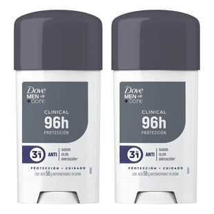 X2 Dove Men Care Clinical Desodorante Crema 58g Protección Original