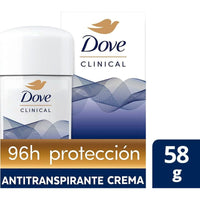 X2 Dove Clinical Crema Antitranspirante Original Clean 58g Original