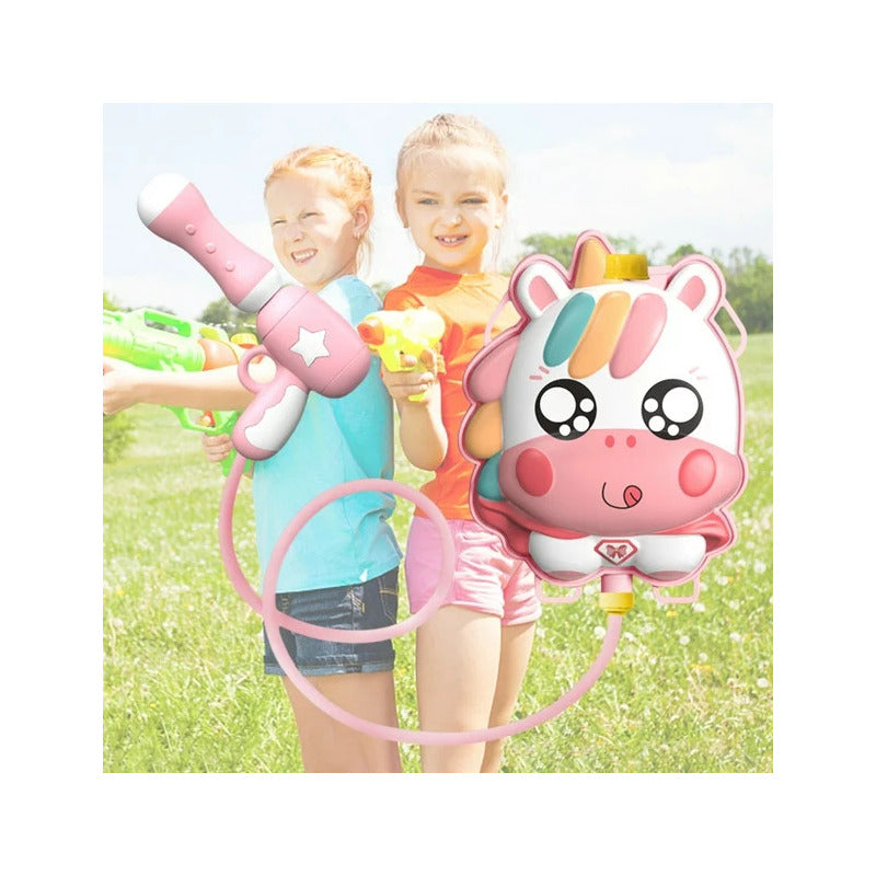Pistola De Agua Con Mochila Lanza Agua Juguetes Verano Niños