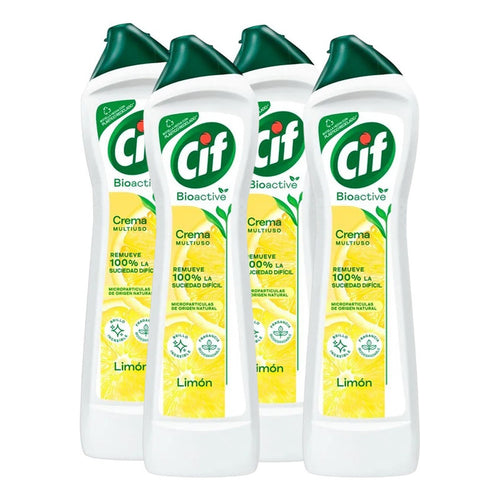 Pack X4 Limpiador Crema Multiuso Cif Limón 750g