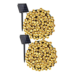 X2 Luces Guirnalda Navidad Solar 200 Led 20 Metros Decorativ